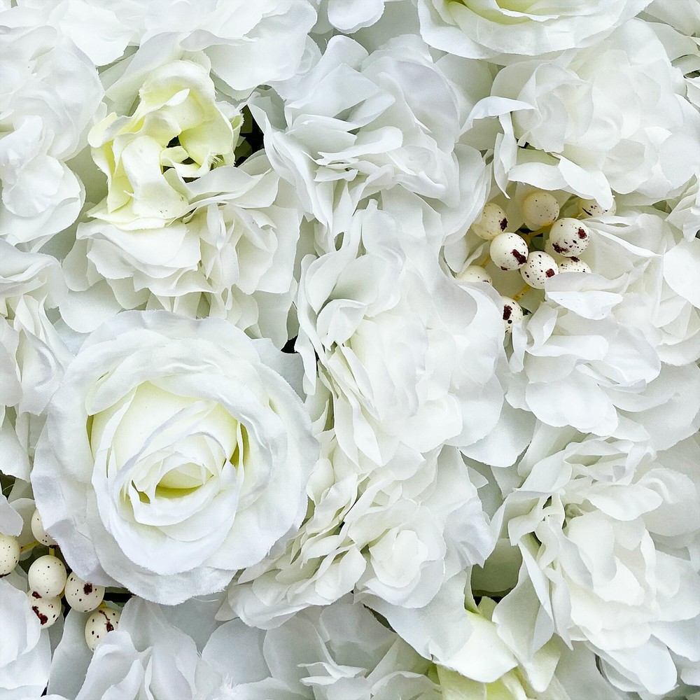 12x Artificial Flower Wall Panel Wedding Event Party Backdrop Flower Wall Panel
