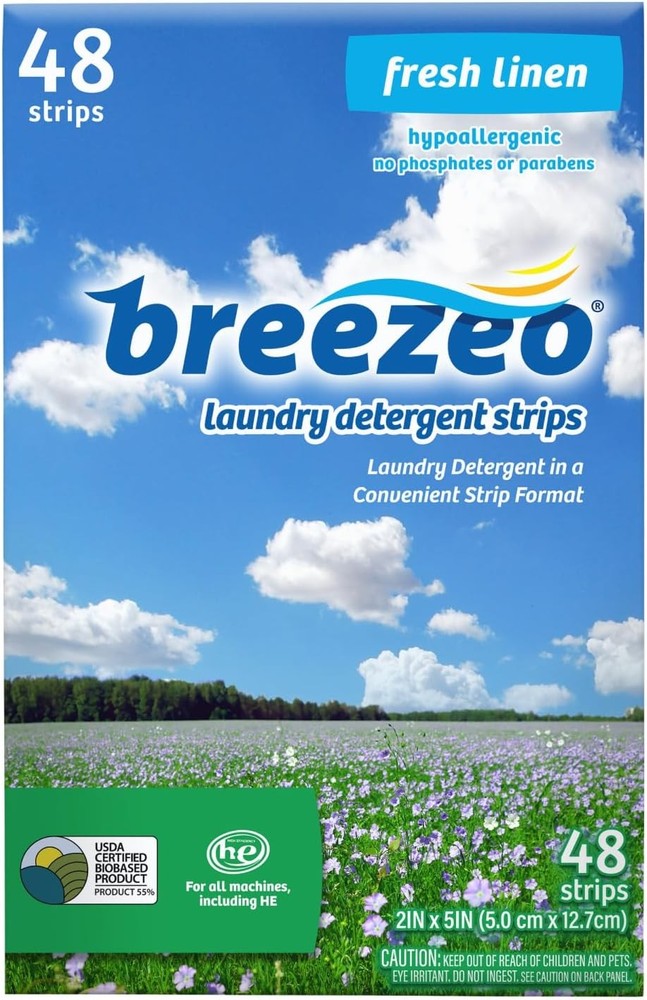 Laundry Deternt Strips - Fresh Linen Scent - More Convenient