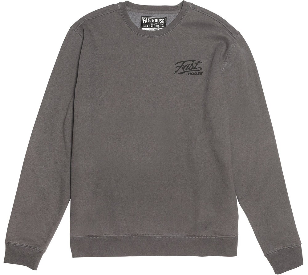 Fasthouse Carrera Mens Pullover Sweatshirt Charcoal 3XL