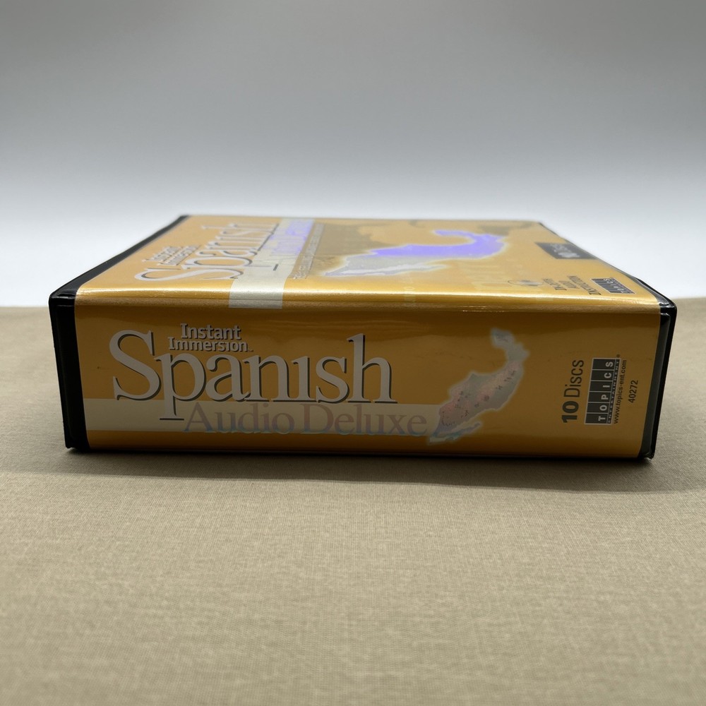 Instant Immersion Spanish Audio Deluxe (CD-ROM 10 Disc Set NEW) Language Learn +