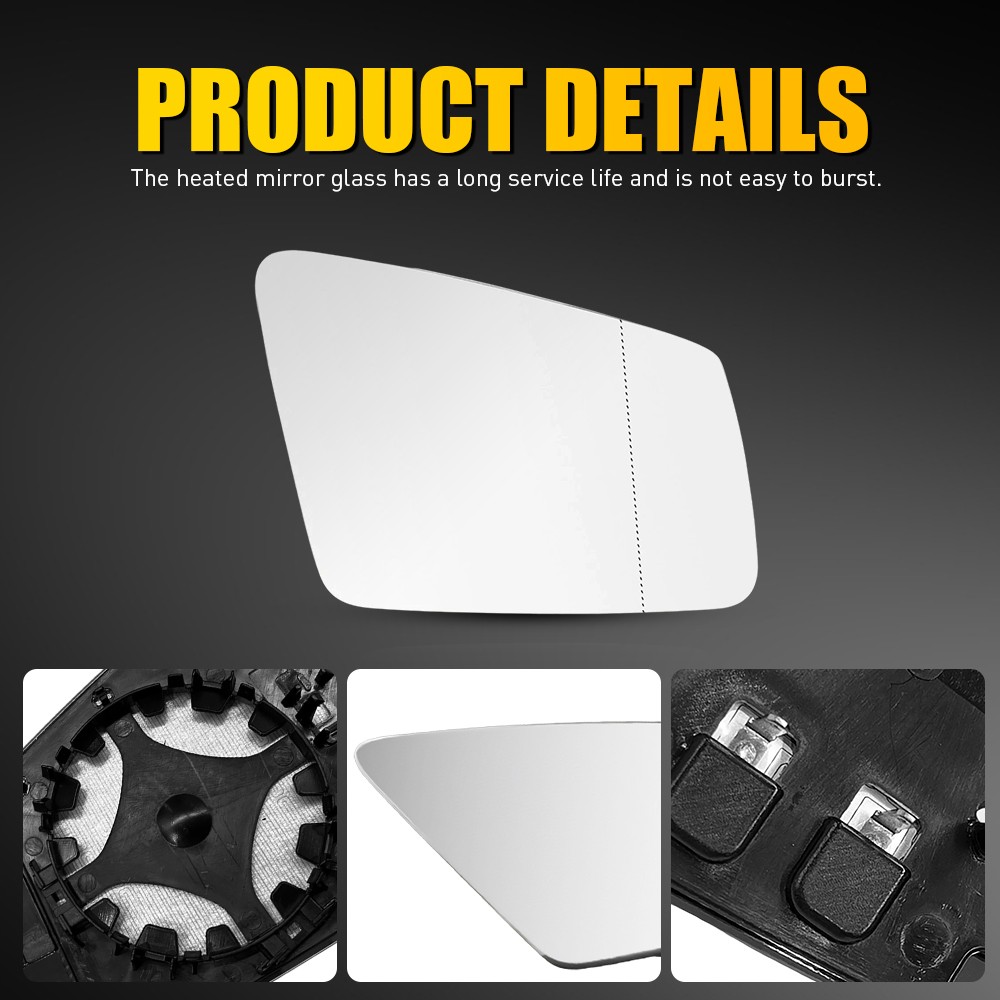 Passenger Side Heated Mirror Glass For Mercedes E250 E350 E400 E550 2128102521