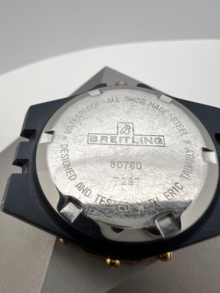 Mid 80's CASE Breitling Eric Tabarly Black Colab. Ref. 80790 28mm