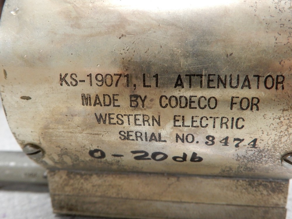 Codeco for Western Electric 0-20 dB Step RF Attenuator - Great Quality