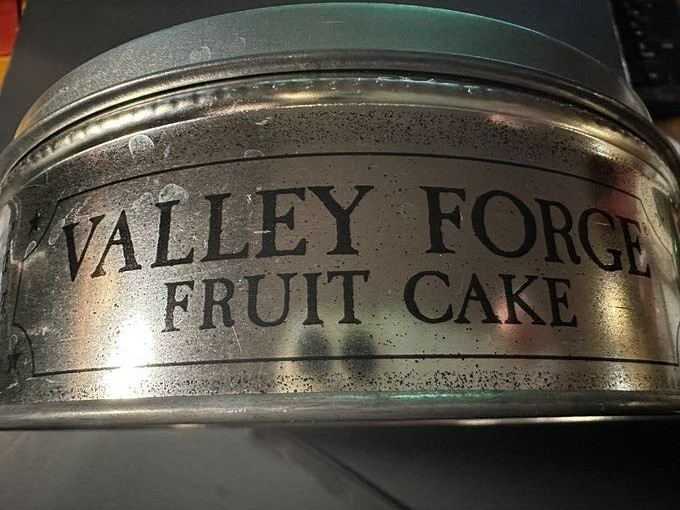 Valley Forge Fruit Cake Cake Tin Chicago Free Shipping