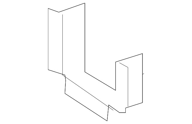 Driver Side Front Engine Compartment Inner Rail Front Reinforcement (23258727)