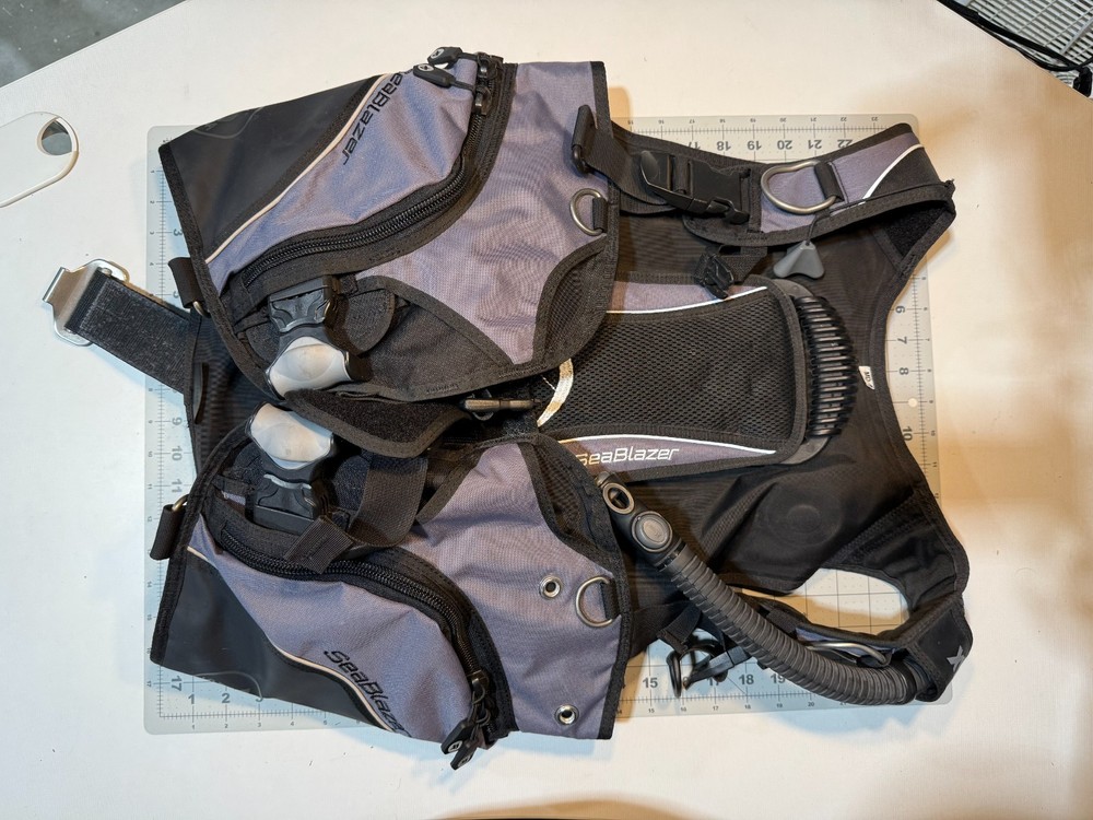 XS Scuba SeaBlazer BC - Grey - Size Medium - Used