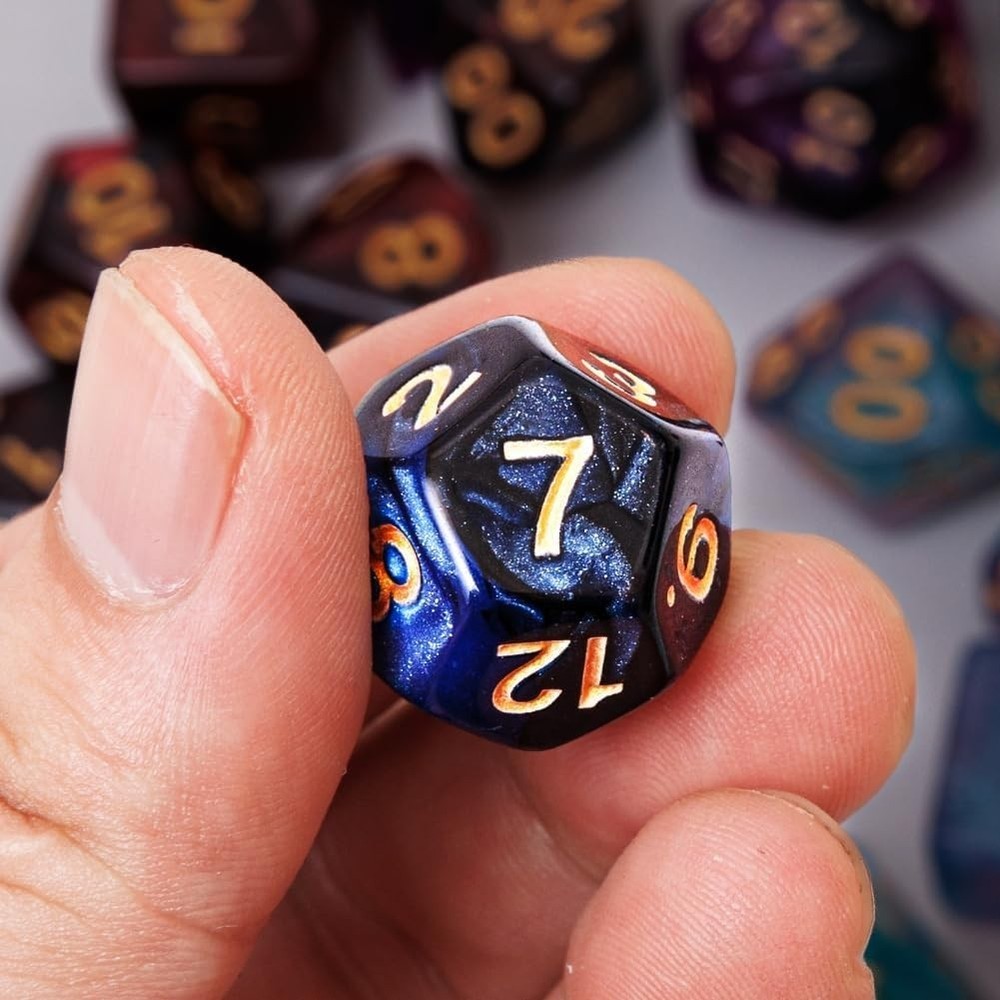 DND Dice Set 42 Pcs Polyhedral Dungeons and Dragons Rolling Dice for D&D RPG ...