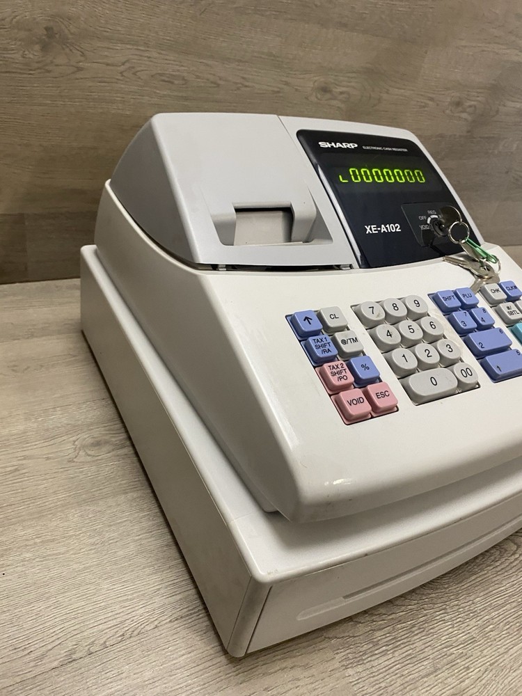 SHARP EXA102 ELECTRONIC CASH REGISTER LED DISPLAY AUTOMATIC PLUS