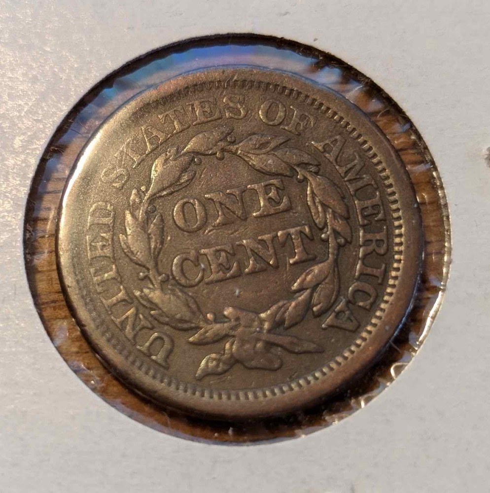 1854 - BRAIDED HAIR LARGE CENT