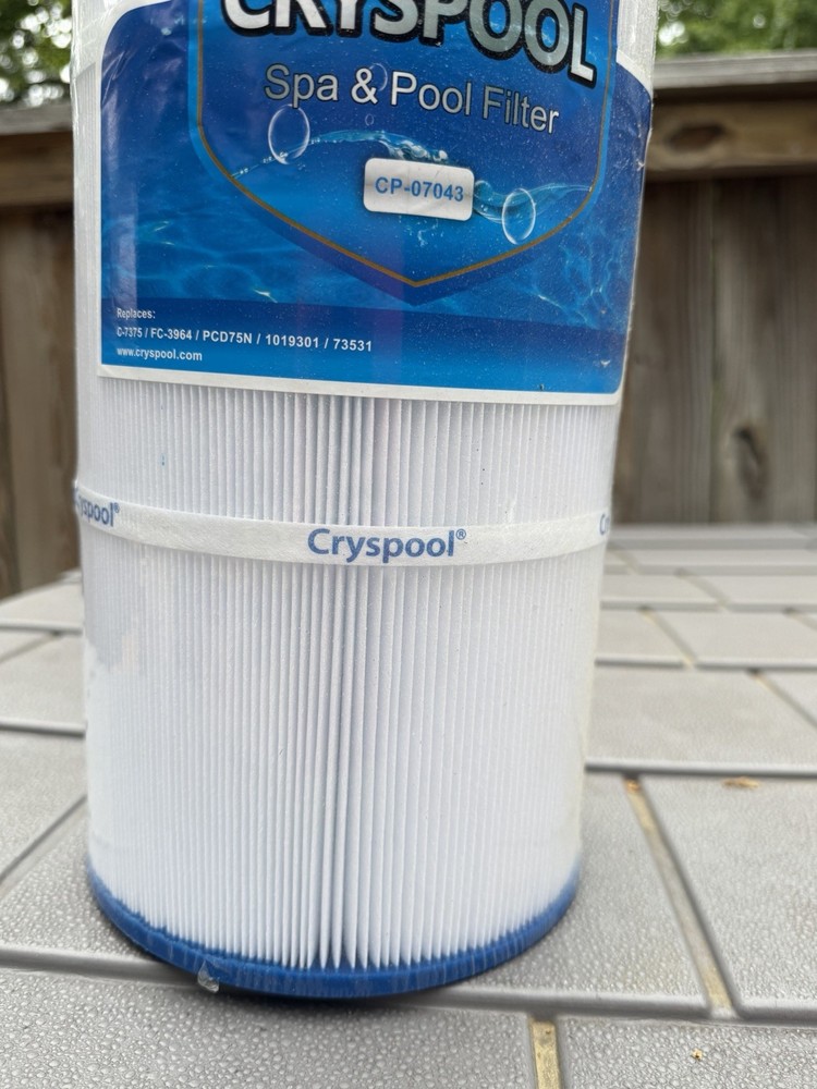 Cryspool CP-07043 White Pool and Spa Filter