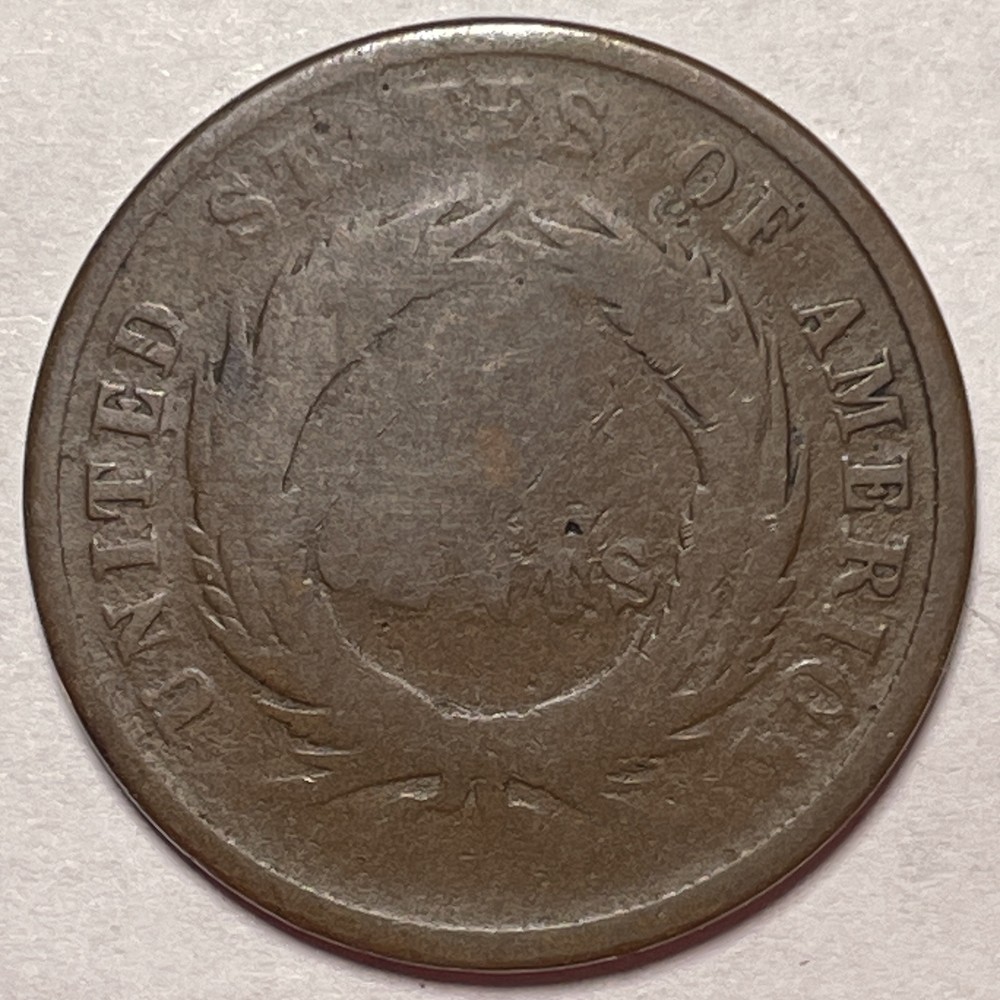 1864 Two Cent Piece Good G Coin #17314