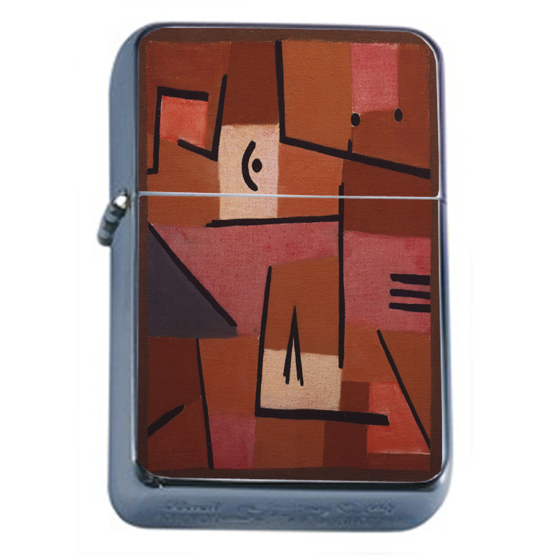 Abstract Art Em1 Flip Top Oil Lighter Wind Resistant