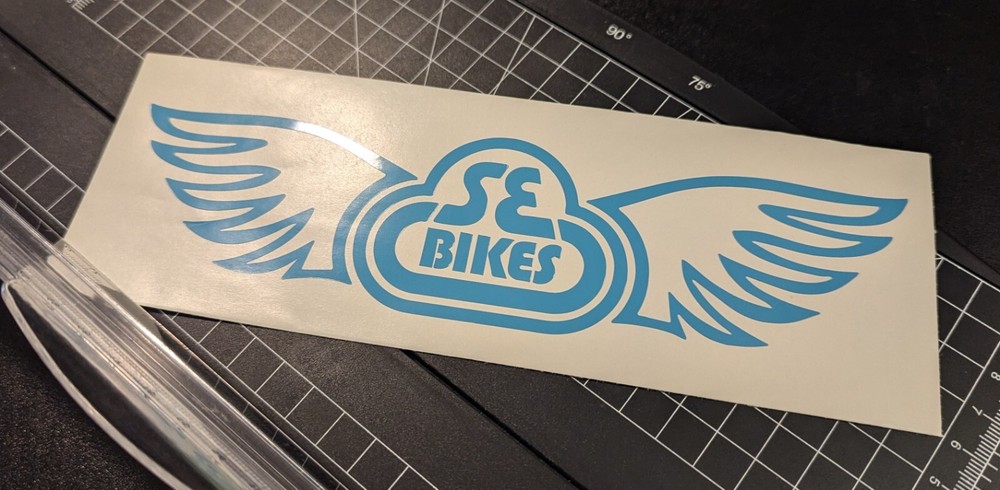 SE RACING DECAL BMX - 8" IN MULTIPLE COLORS