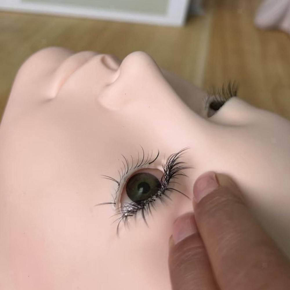 Eyelash Mannequin Head Makeup Practice Head Professional Training Manikin