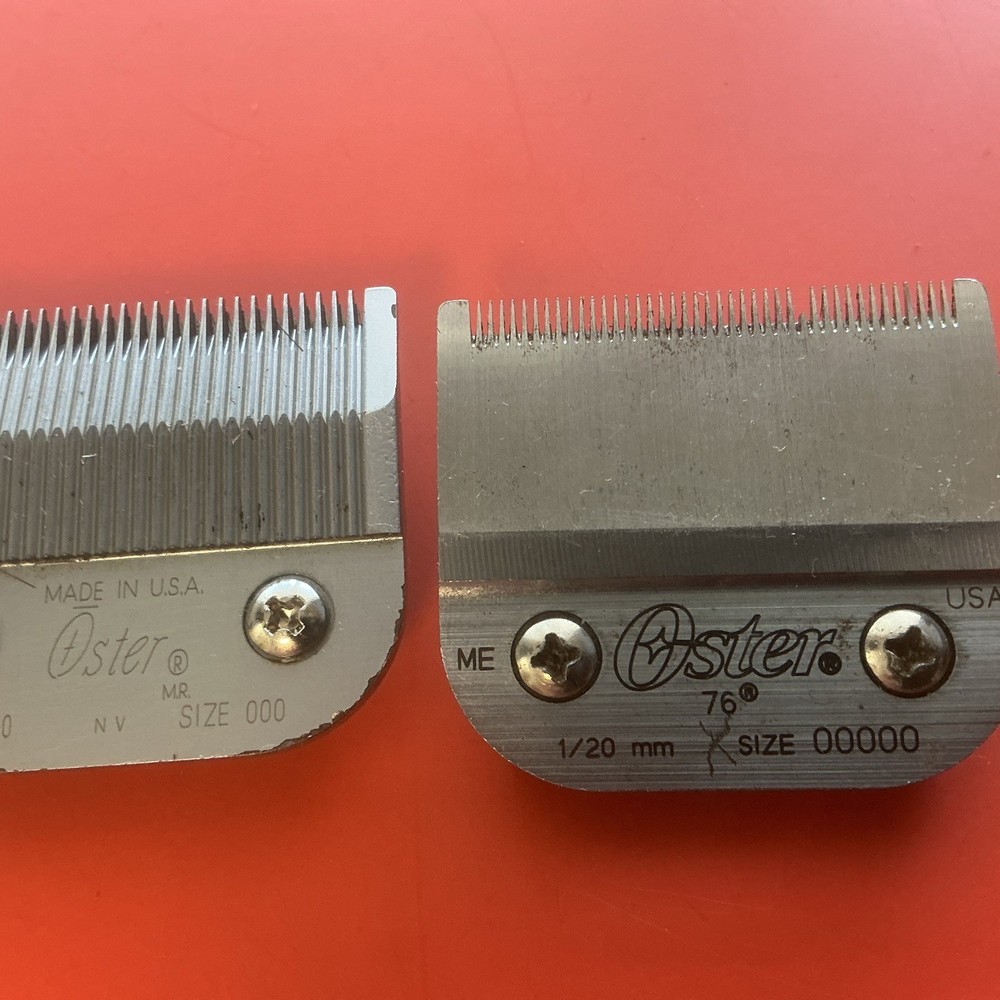 4x Oster 76 BLADES USED