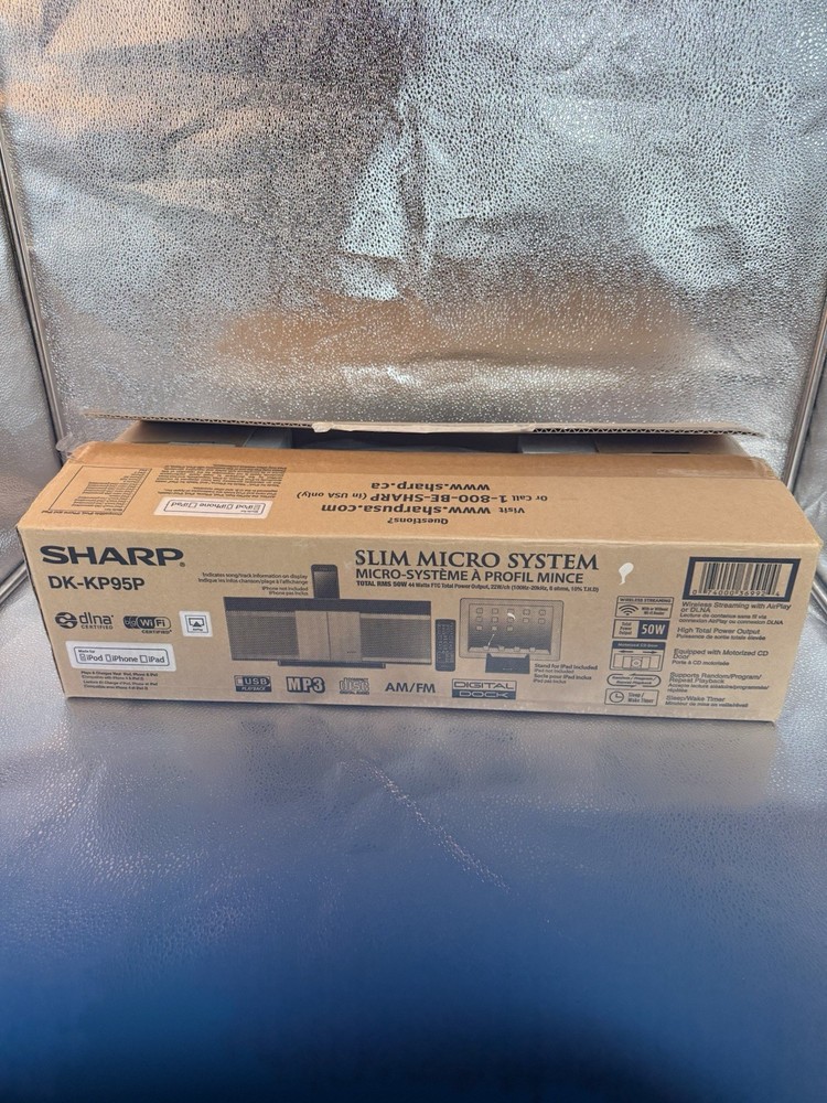 Sharp Audio Slim Micro System 3-IN-1  CONNECTION: iPOD®/iPHONE®/iPAD® DK-KP82P