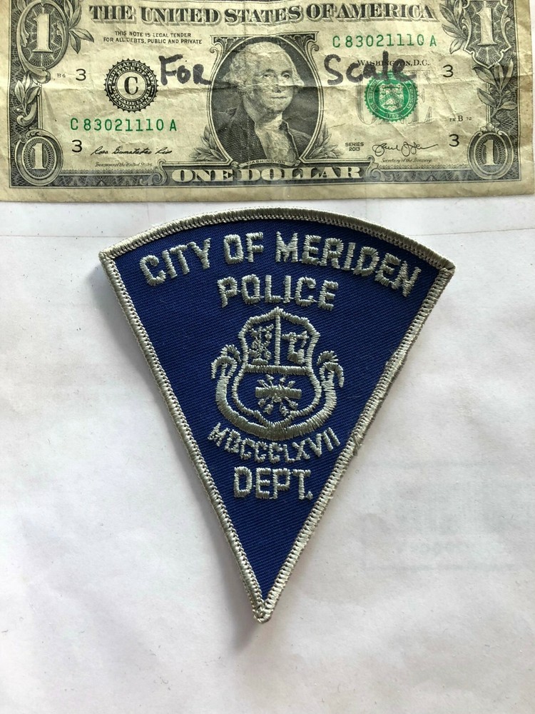 Meriden Connecticut Police Patch Un-sewn great shape