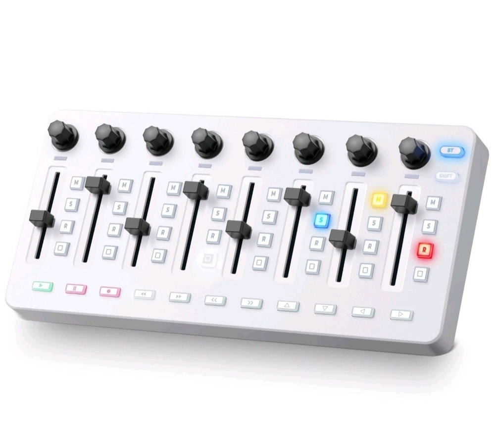 VANGOA VMX8 Wireless MIDI Controller Mixer USB Console 8-Channel MAC/PC/DAW LED