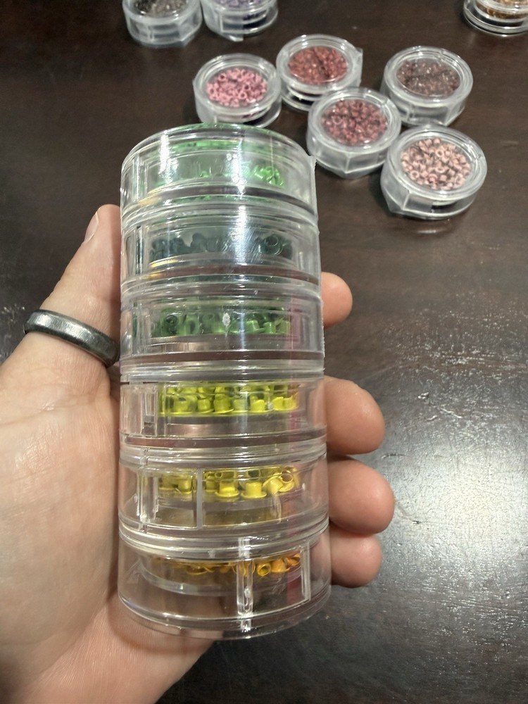Making Memories Eyelets Grommets Craft Kit 30 Containers, All Colors, Stackable