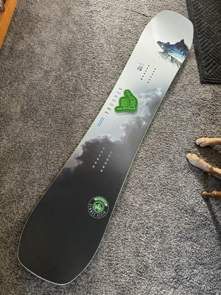 154cm Never Summer 2026 Trooper Snowboard with nitro rambler Bindings