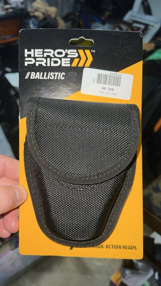 Hereos Pride Ballistic Open Cuff Case Black / Hand Cuff Case
