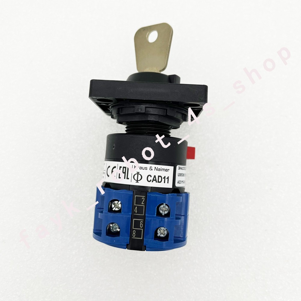 ON4KB 2-speed 2section mode switch selector w/key For ABB robot controller parts