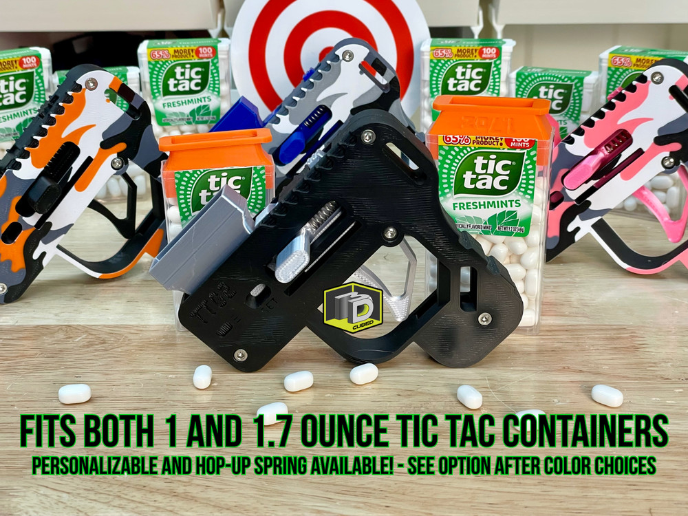 Solid Color Tic Tac Gun - Strongest Version - Fits 1.0 and 1.7oz Containers OT33