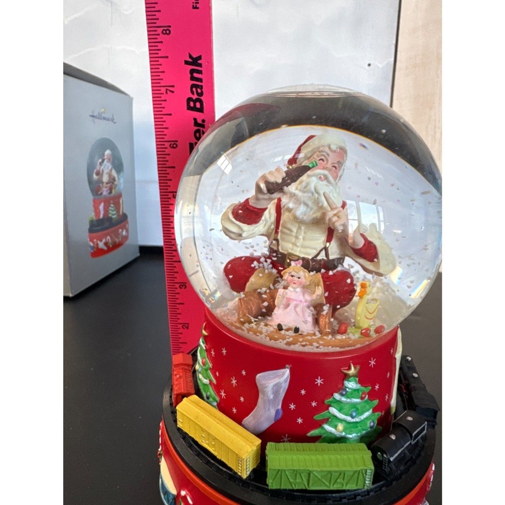 Hallmark Coca-Cola Santa Musical Snow Globe