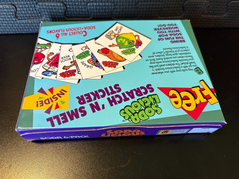 Soda Licious fruit snacks - Empty custom design display box