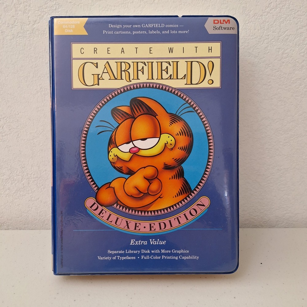 Vintage: 1987 - Create With Garfield - Deluxe Edition - Apple Computer Software