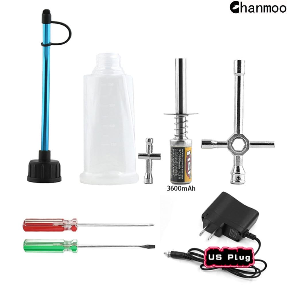 Chanmoo Nitro Starter Glow Plug Igniter 3600mAh with Charger Tools Assorted