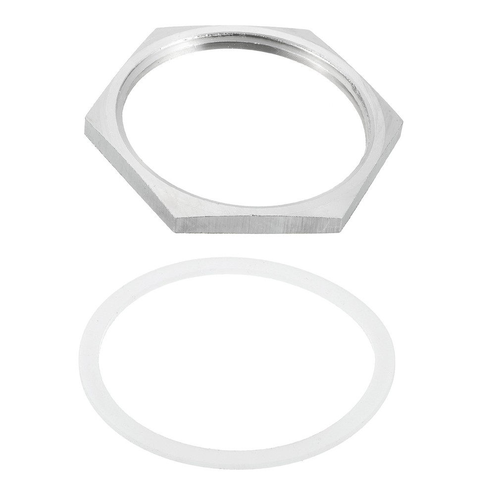 Cast Pipe Fitting Hex Locknut with Washer NPT 2", 2.56" OD