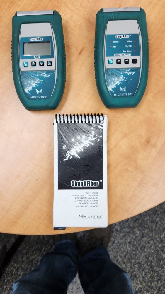 Microtest Simplifiber ST Meter ST Source Fiber Optic Loss Test Meter $375