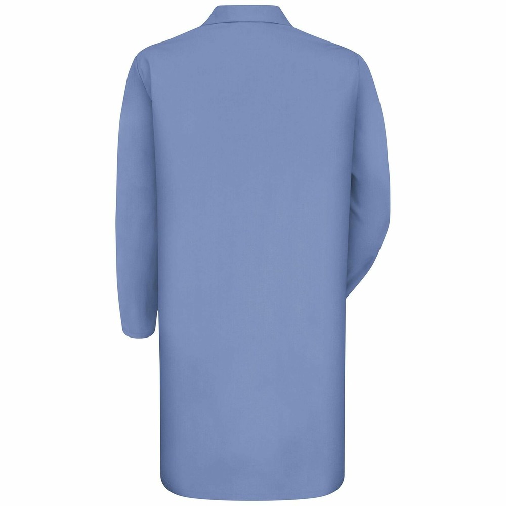 Red Kap Men's Interior Pocket Lab Coat - Light Blue - Size Medium Regular