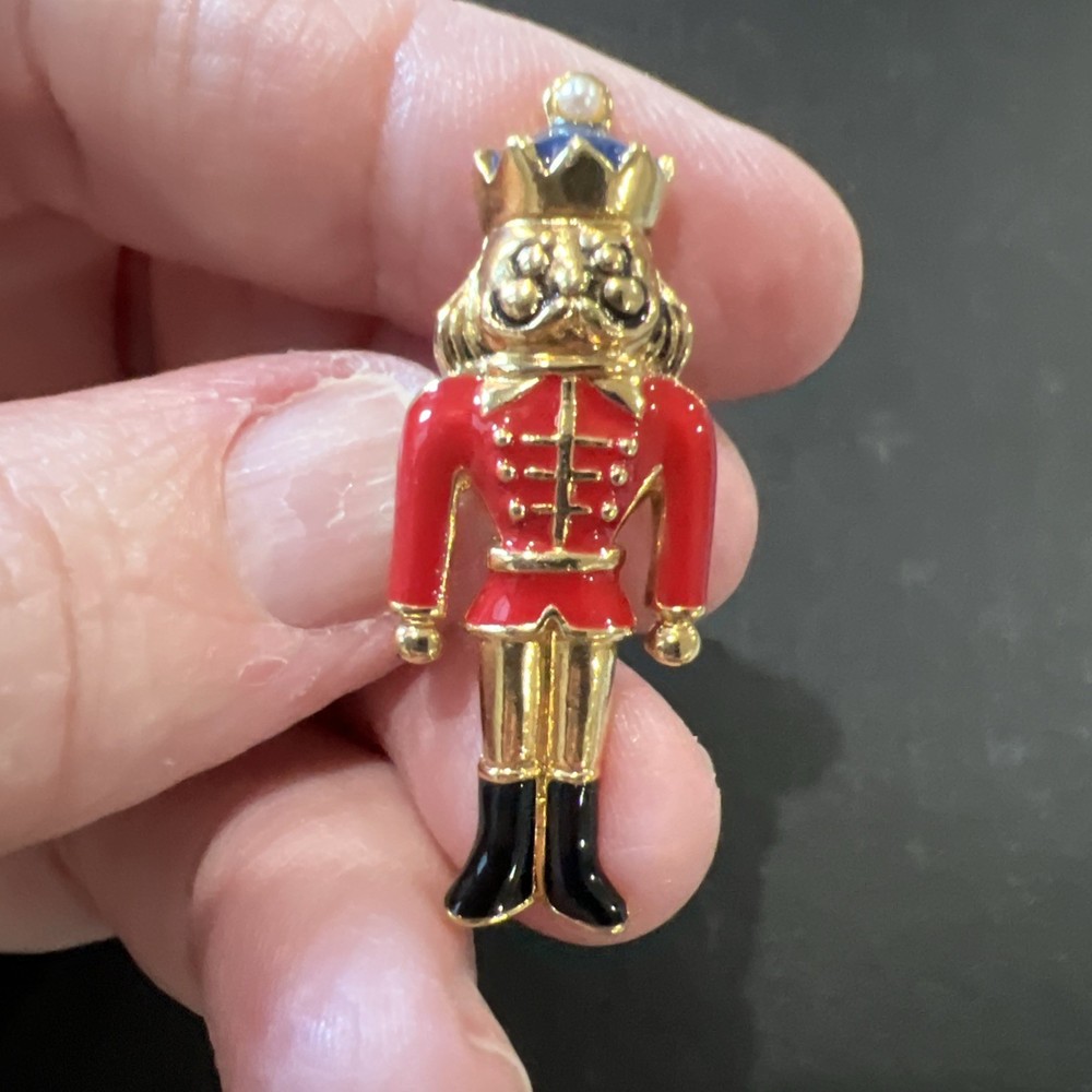 Vintage Nutcracker Christmas Pin