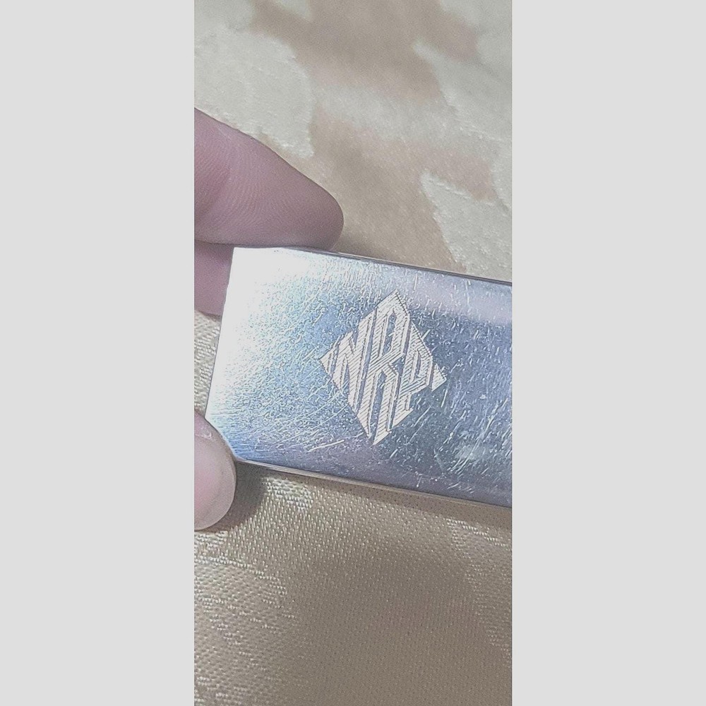 Antique Solid Sterling Silver 925 Matchbox Holder Monogrammed Engraved Swank