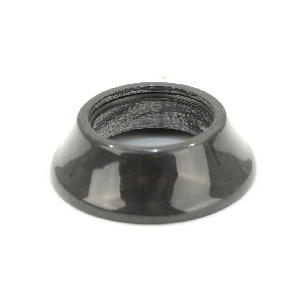 FSA 28.6mm Headset Top Cap, 15mm Stack, Black Carbon