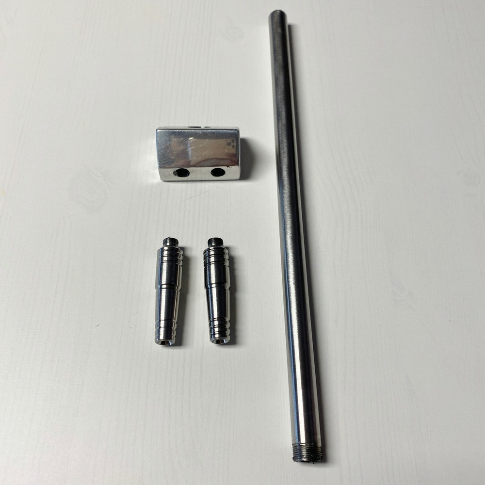 Rape Rapé Sniffing Pipe Applicator Double Action Titanium Stainless Steel