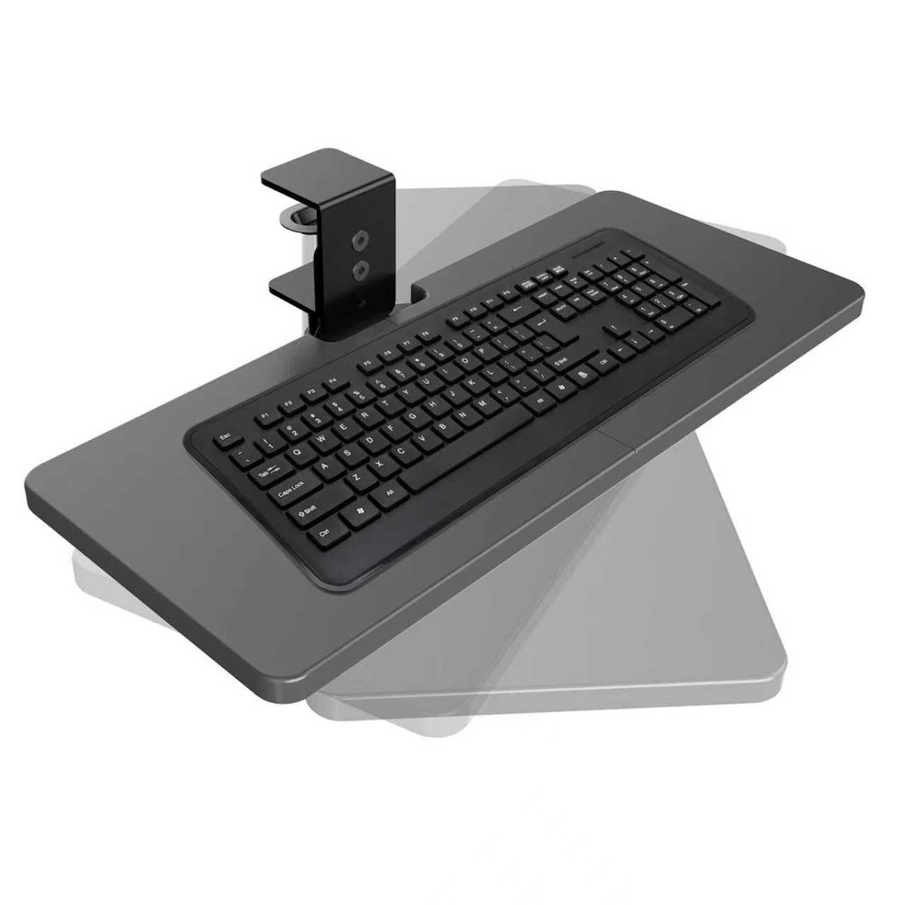 Large Under Desk Rotatable Computer Keyboard and Mouse Tray, Extra Sturdy Des...