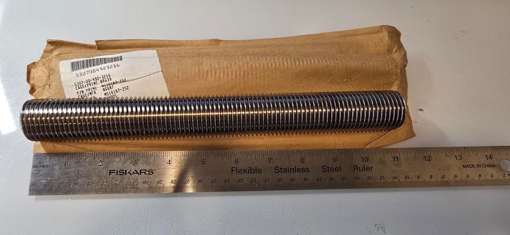 MILITARY STANDARDS CONTINUOUS THREADED STUDS MS16187-252 5307-00-492-3216