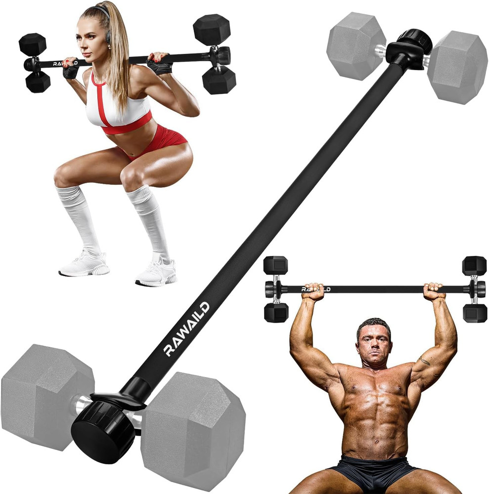 Dumbbell to Barbell Converter for Versatile Home Strength Training