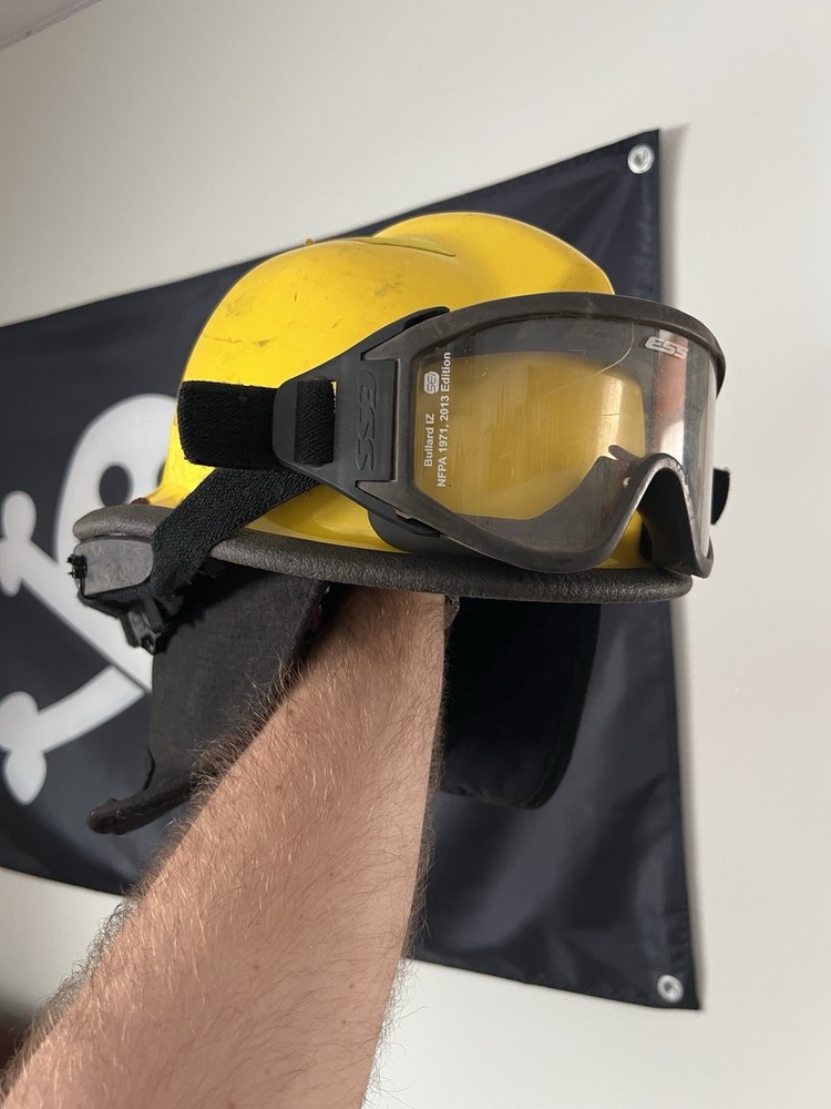 Bullard Firefighter Helmet With Goggles