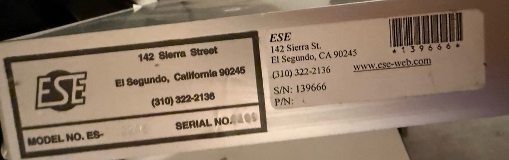 ESE ES-3246 Vintage Time code Inserter