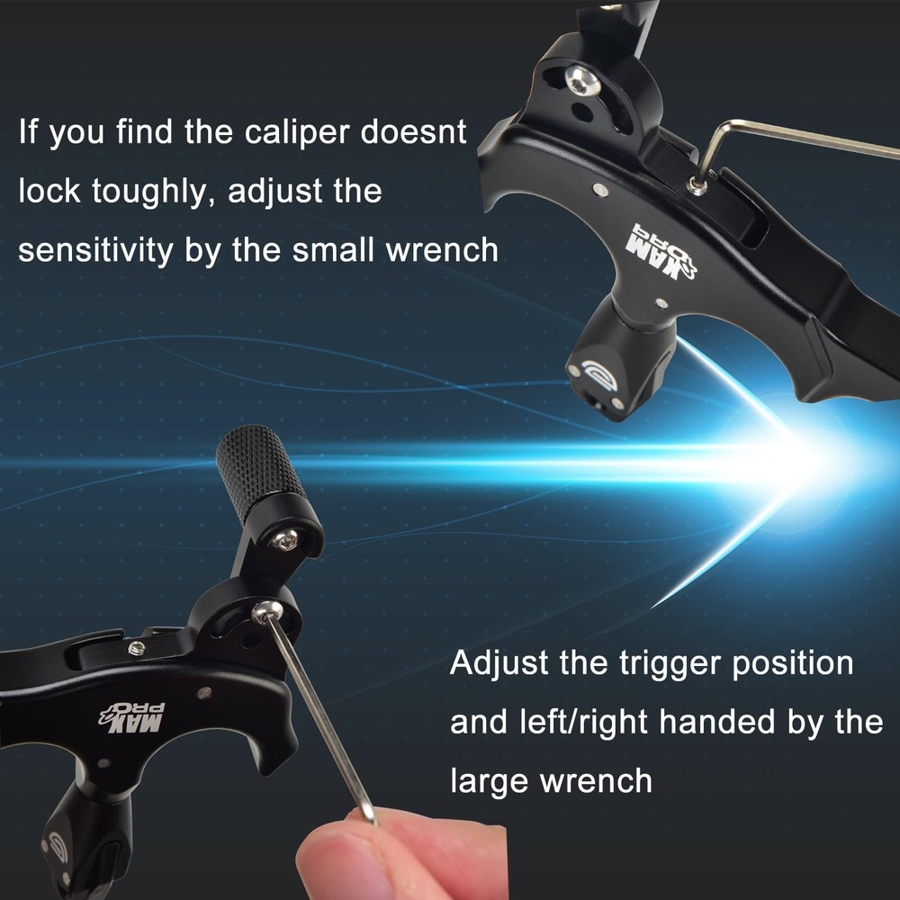 DD Bow Release Archery Release 360° Rotatable Thumb Release for Compound Bo