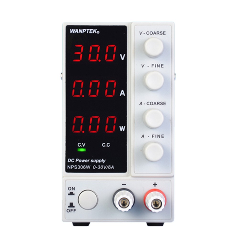 0-30V 0-10A Lab DC Bench Power Supply Variable Adjustable Power Supply
