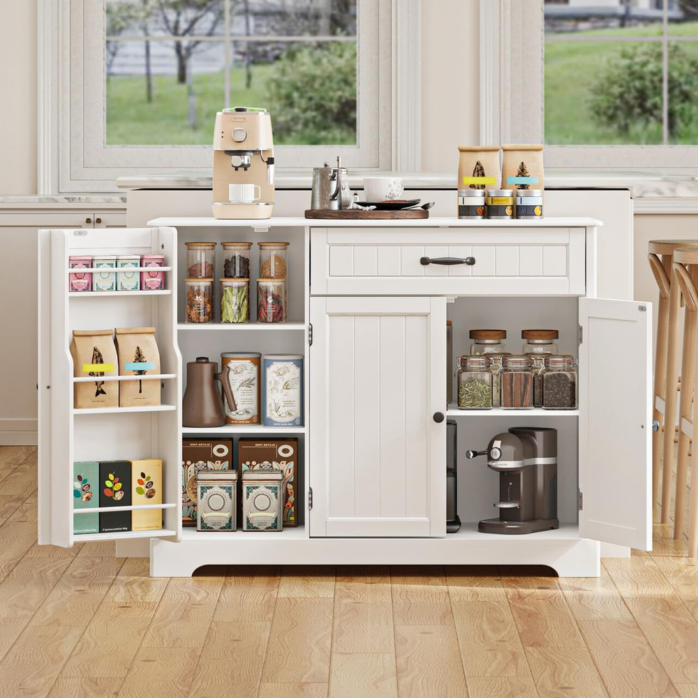 Stylish Kitchen Sideboard Buffet Cabinet with Storage for Home & Coffee Bar