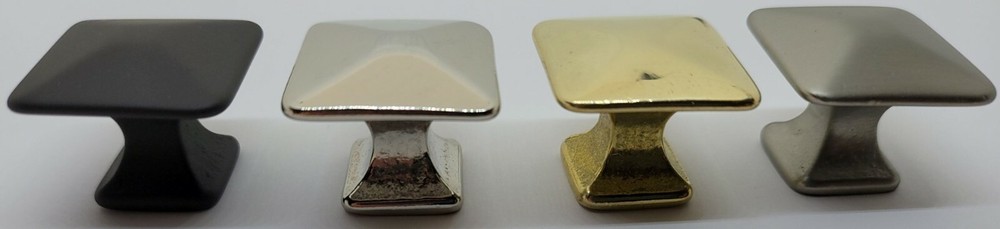 1, 1-1/4" Mission Style Pyramid Head Solid Brass nickel decorative antique rusti
