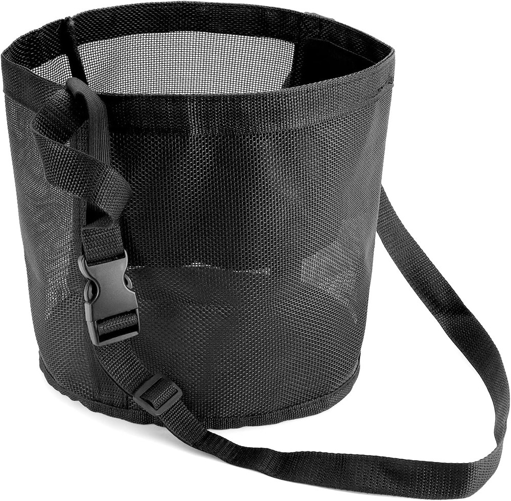 2 Pack Horse Feed Bag for Grain - Durable Mesh Grain Feeder with Adjustable Stra