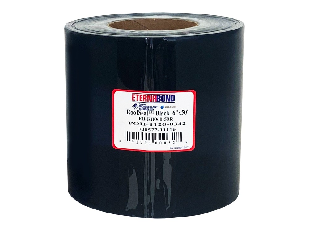 EternaBond RoofSeal Black 6" x 50' MicroSealant UV Stable RV Tape | 35 mils
