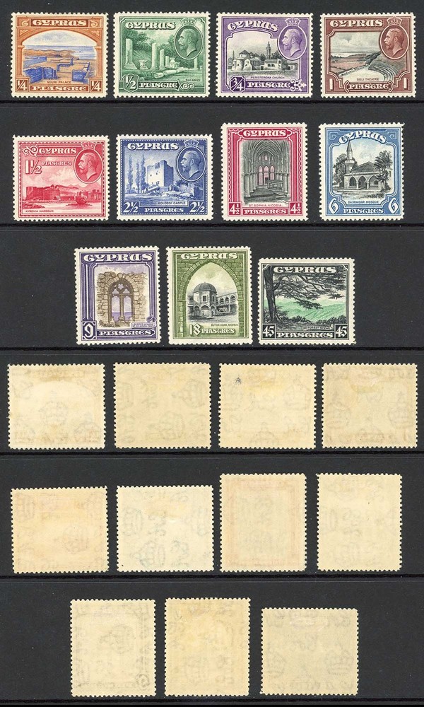 Cyprus SG133/43 1934 Set M/Mint